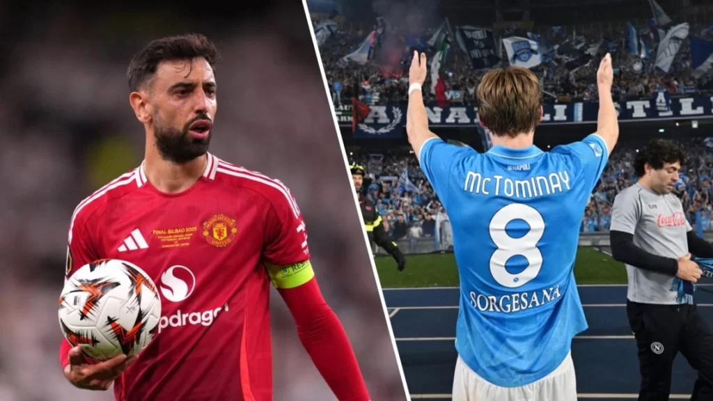 Fans Napoli Memeluk McTominay temp