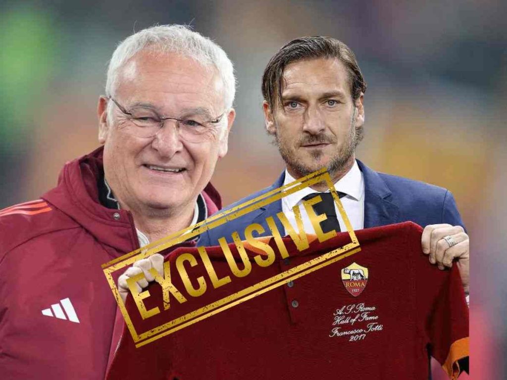 Francesco Totti Claudio Ranieri as roma temp