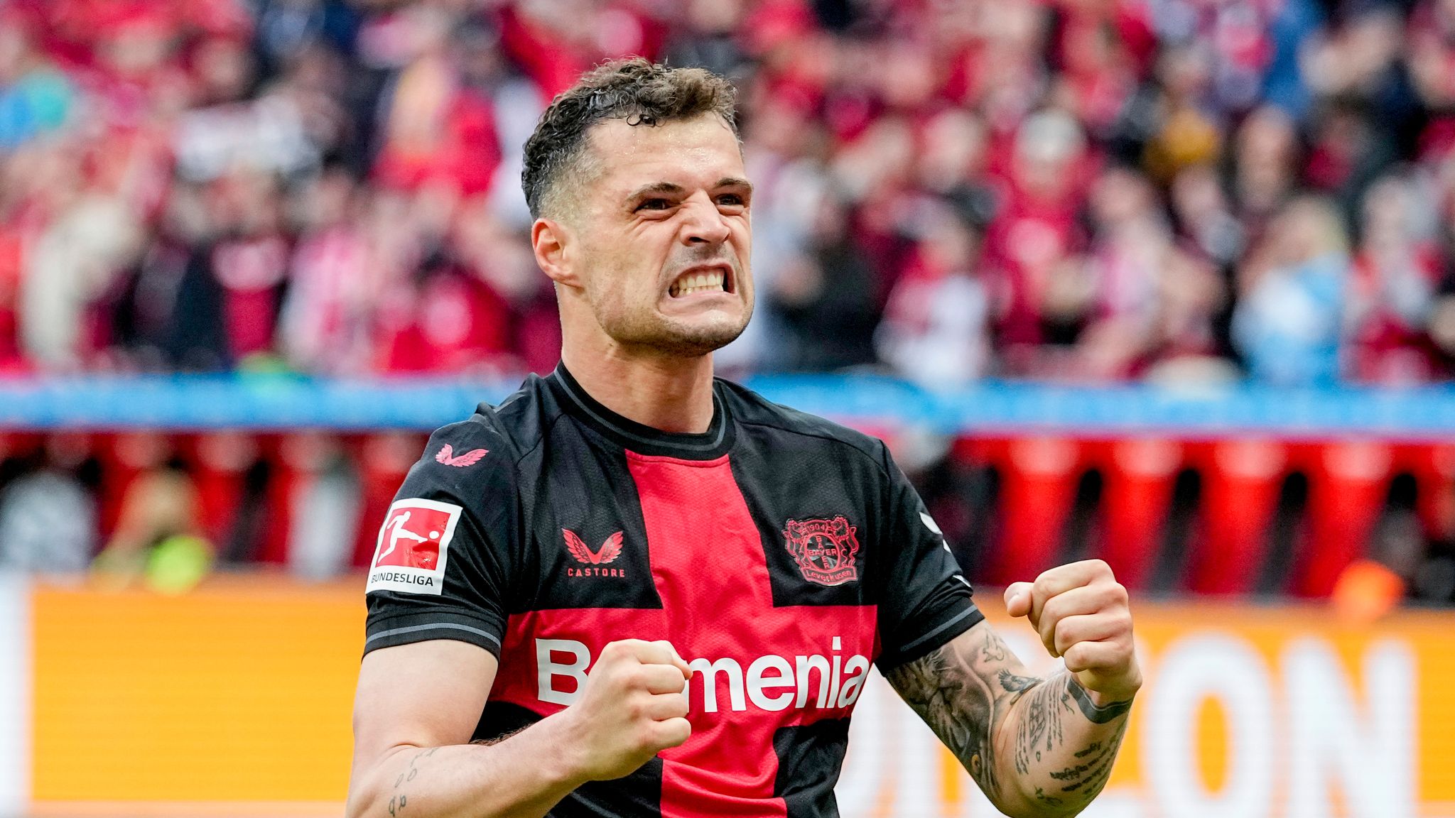 Granit Xhaka Perlawanan Leverkusen